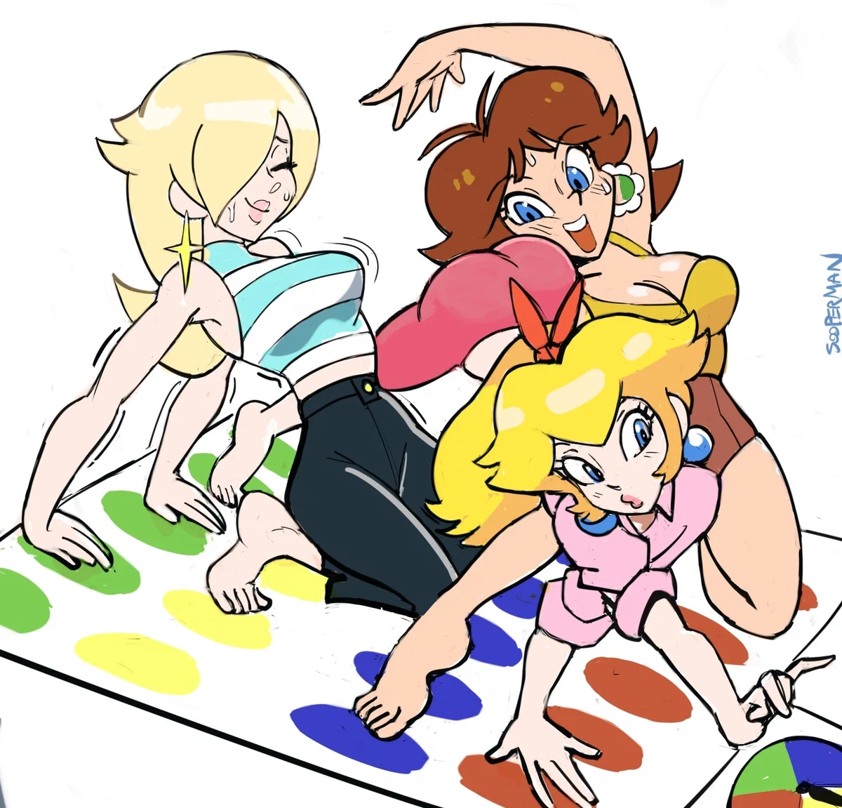 Peach, Daisy and Rosalina (Game night)