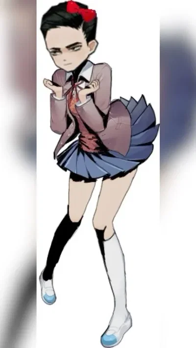 Meursault but... Crossdressed? IN SCHOOLGIRL CLOTHES!?