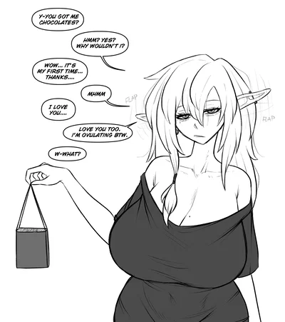 Emotionless Elf Girlfriend Brings You A "Gift"