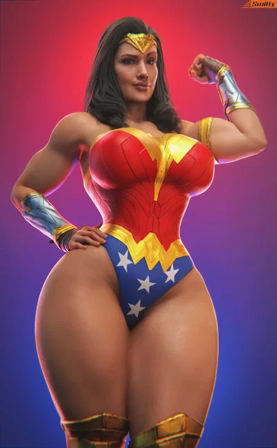 Futanari Wonder Woman's Face-Sitting Punishment