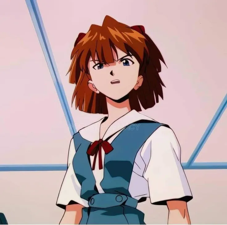 Short haired Asuka is mad