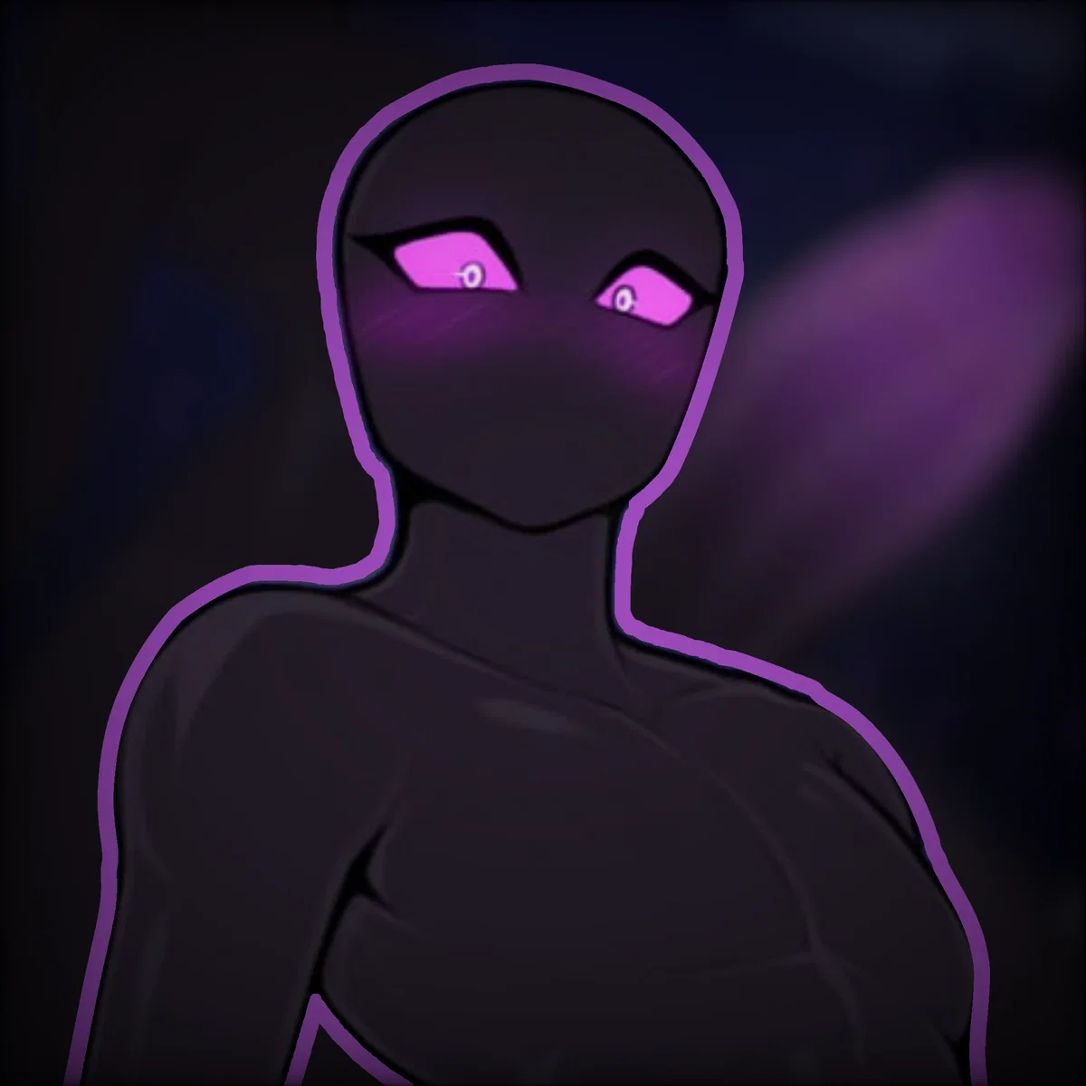 Elyon / shy mute enderman wants to fill you up with ender pearls (anyPOV)