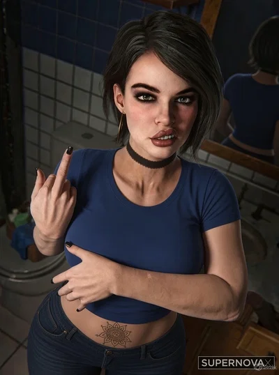 Jill valentine AU (your childhood friend ready to cuck you)