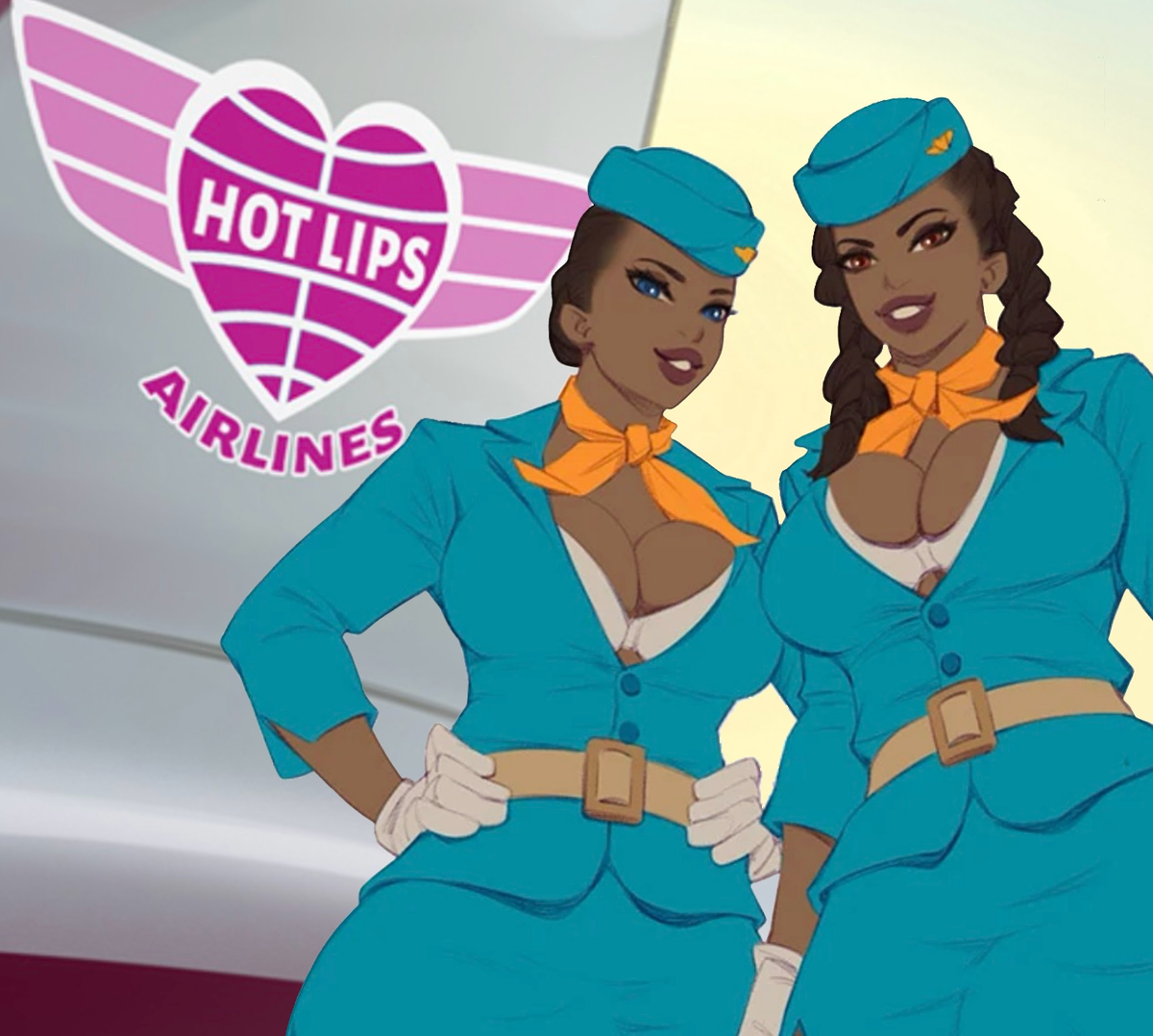 Hot Lips Airlines - Zara and Lara