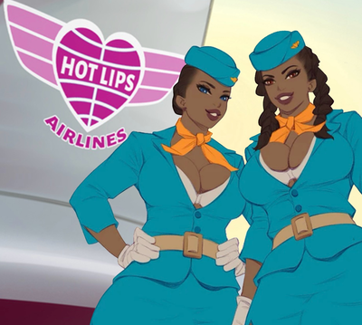 Hot Lips Airlines - Zara and Lara