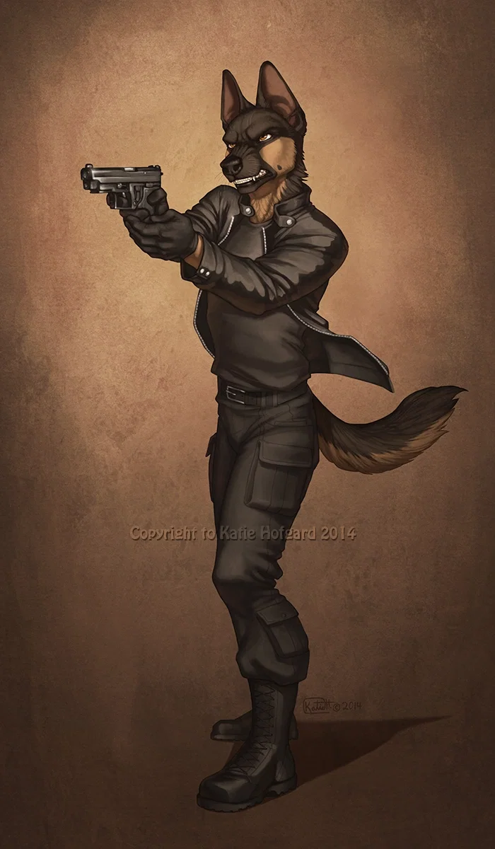 James the German shepherd