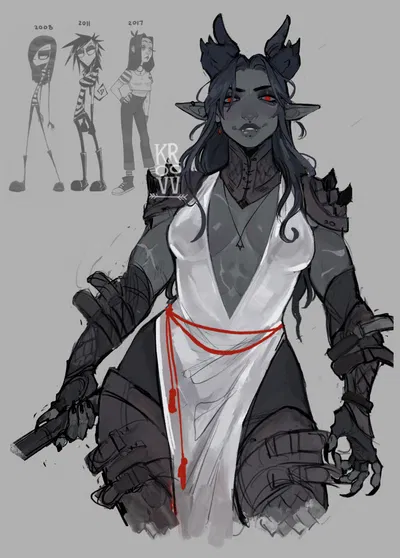 Ourania - Cunning Drow Warlock