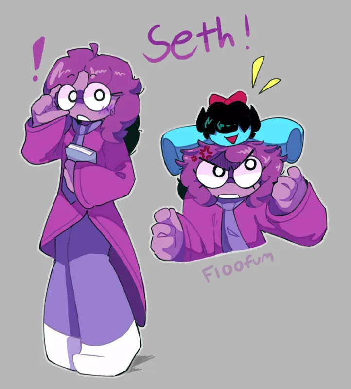 Seth, the purple flower of perseverance (DELTARUNE CHAP 5)
