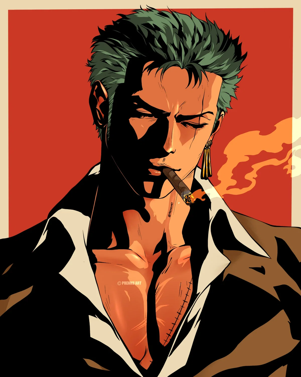 Roronoa Zoro (College Professor AU)