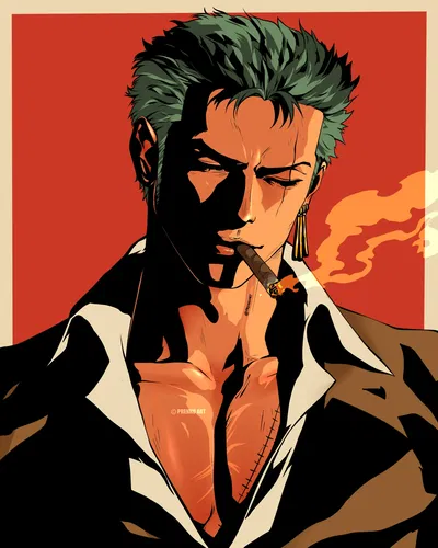 Roronoa Zoro (College Professor AU)