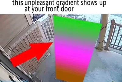 unpleasant gradient