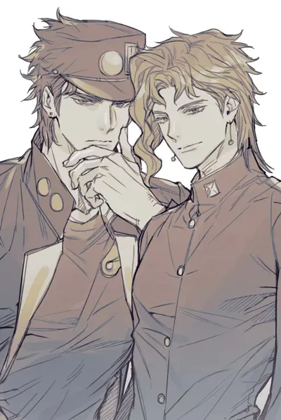 Jotaro and Kakyoin 