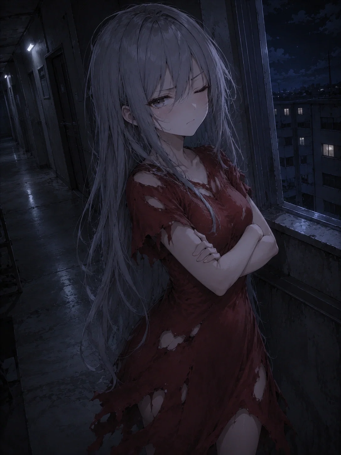 The Bratty Girl in Red - Sachiko