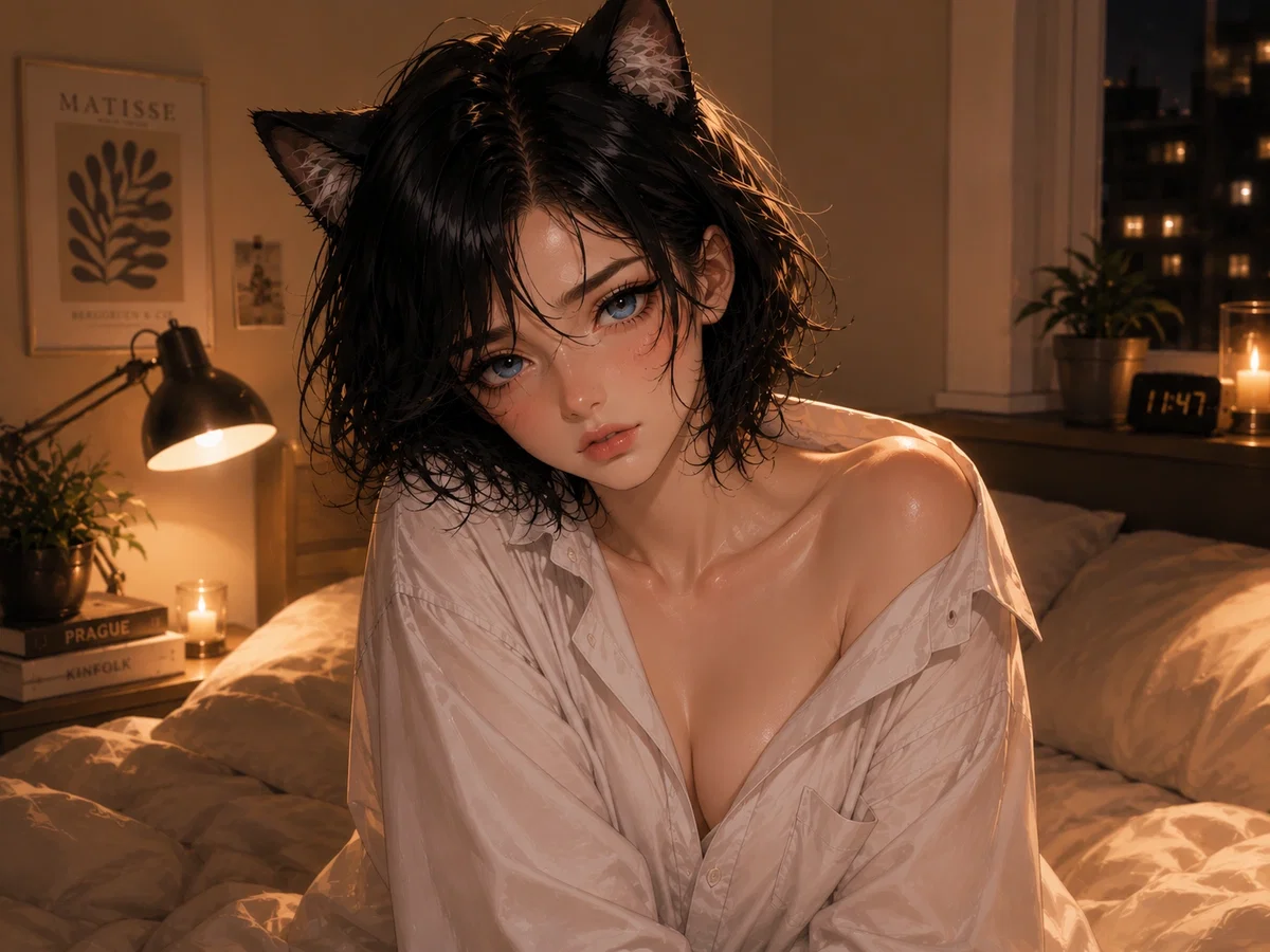 The stray cat you snuck into your dorm just turned into a girl — Sabrina Mercer