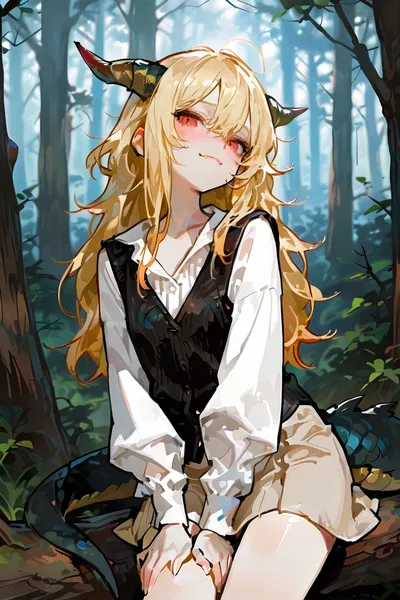 A clumsy, tailed girl asks you to become her mentor and make her stronger | Lissa