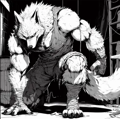 Jax (demi-human arctic fox)