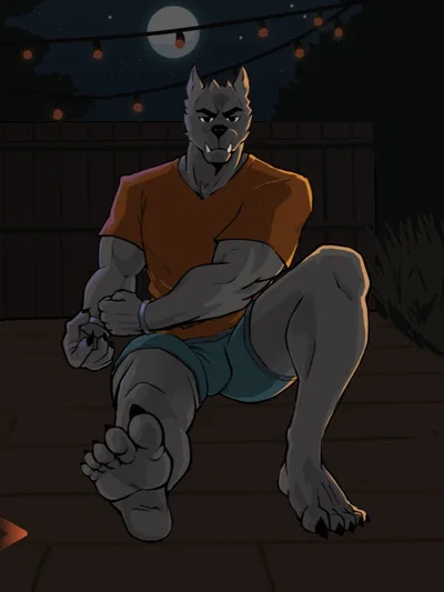 Captured Werewolf