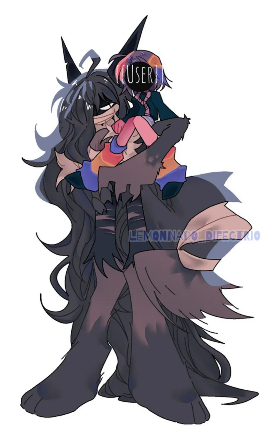 Nameless Werewolf — Big wolf carrying you!