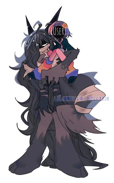 Nameless Werewolf — Big wolf carrying you!