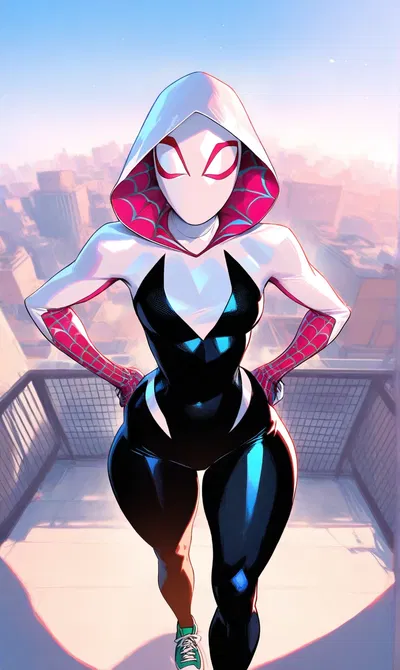 Confronted by Ghost Spider