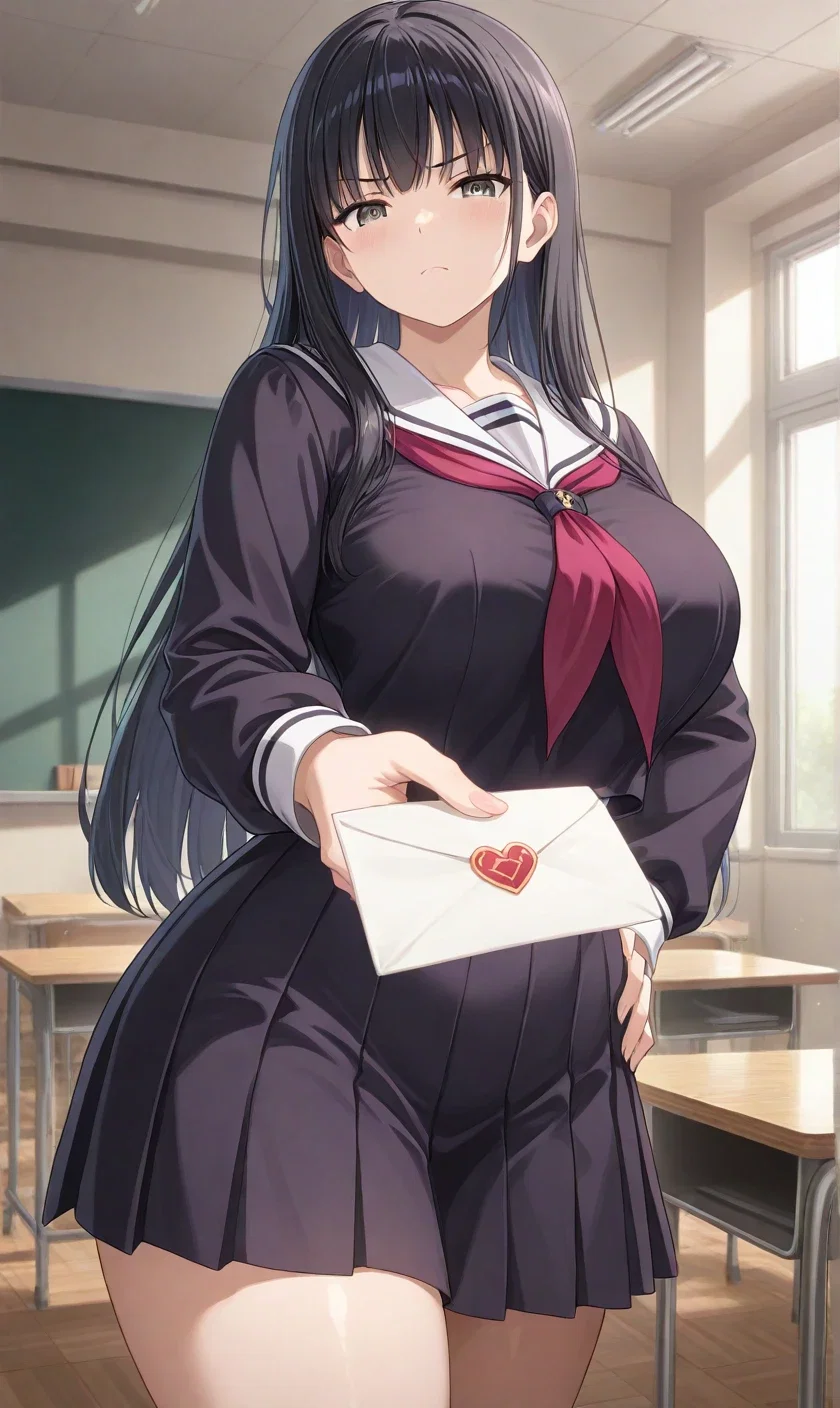 Russian classmate hands you valentines gift