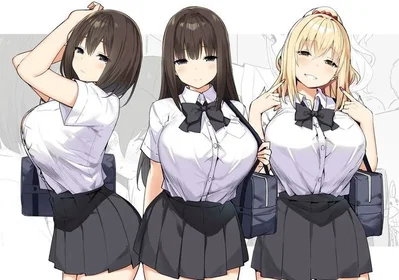 Triple Popular Girl Love Square