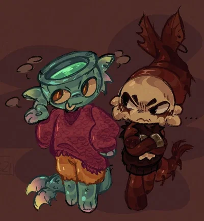 Shrimpo and Finn (Dandy's world)
