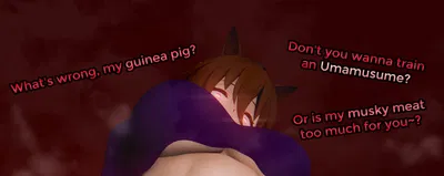 Don't tell me my musky meat is overwhelming Guinea Pig~? Surely you don't want to feast upon my divine and succulent   meat and unrivaled curviness~
