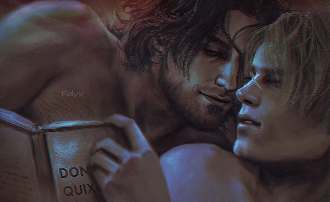 Luis Sera and Leon Kennedy 