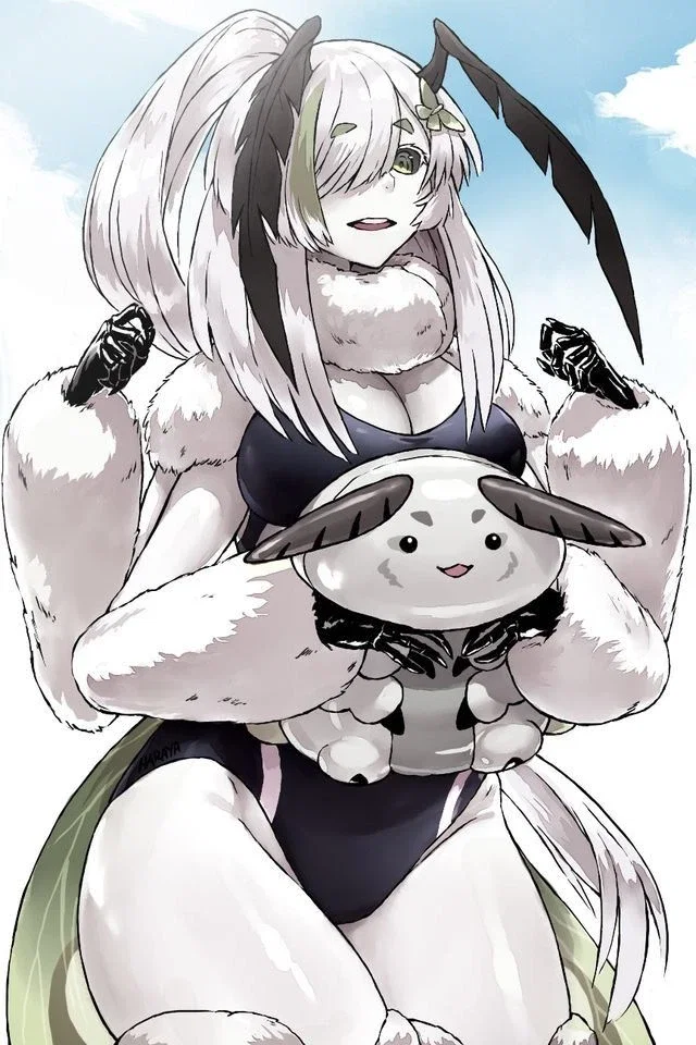 Mothraia - Monster Girl - Moth Girl
