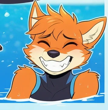 Cutie fox caught in swimsuit