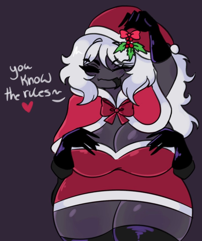 Under the mistletoe with spider