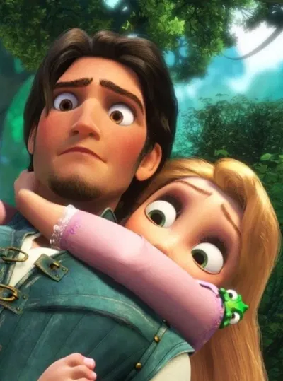 Rapunzel and Flynn