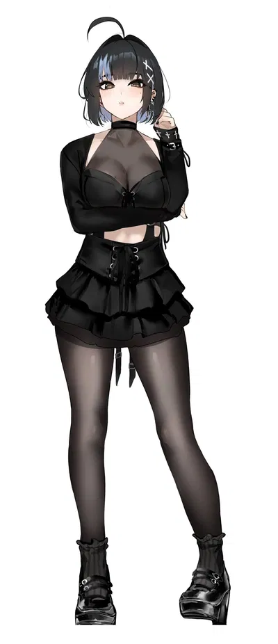 {OC} Goth? Check. Baddie? Check. Fishnets? Big Check.