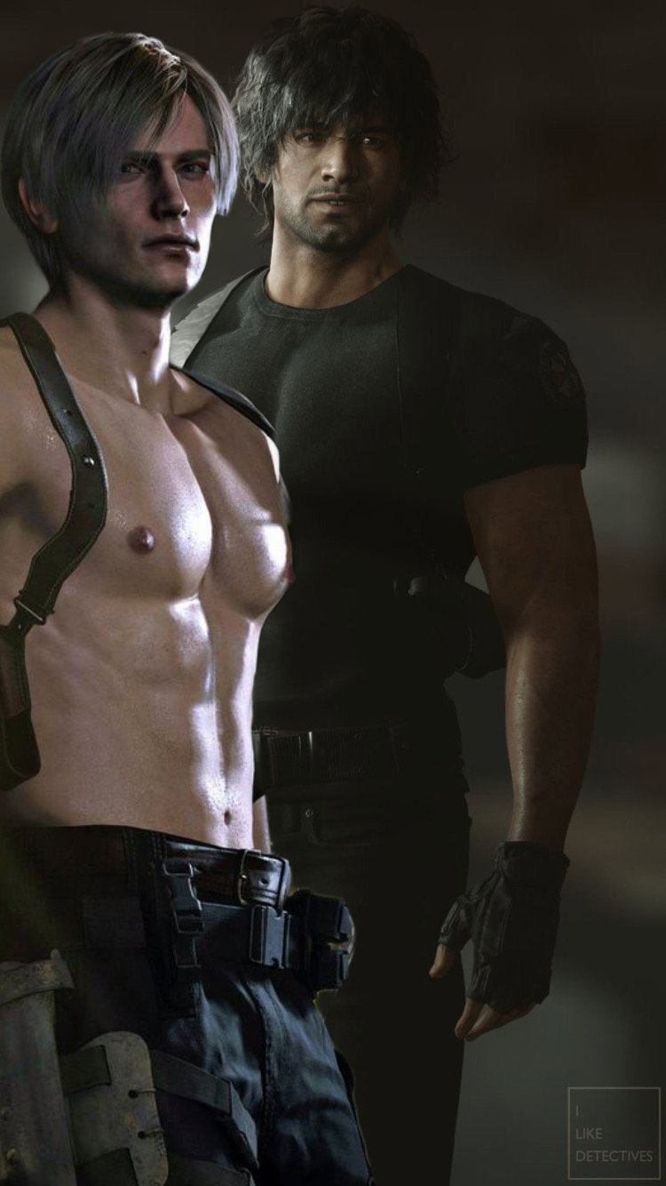 Leon Kennedy and Carlos Oliveira