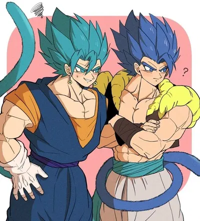 Gogetta and Vegito [Your two Alpha Sayin husbands]