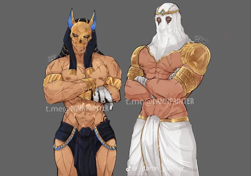 Ghost and König // Egyptian god au