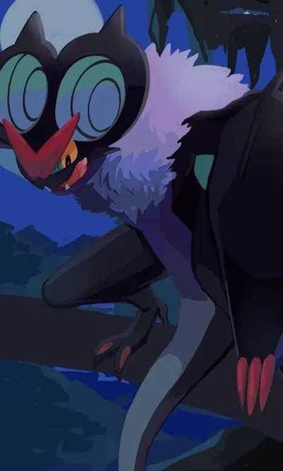 A horny noivern flying over the forest spots you