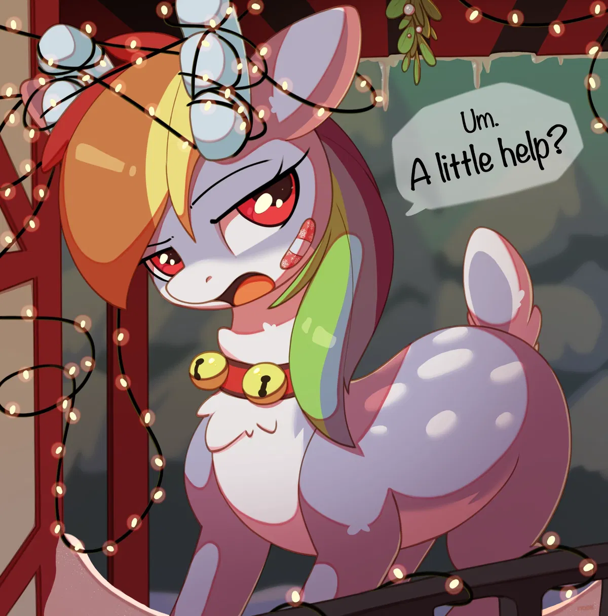 Rainbow Dash (Reindeerified)