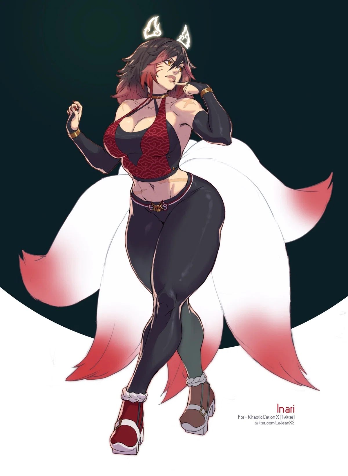 Inari, the Muscle Mommy Kyuubi