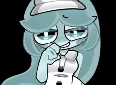 Connie uses her tail.