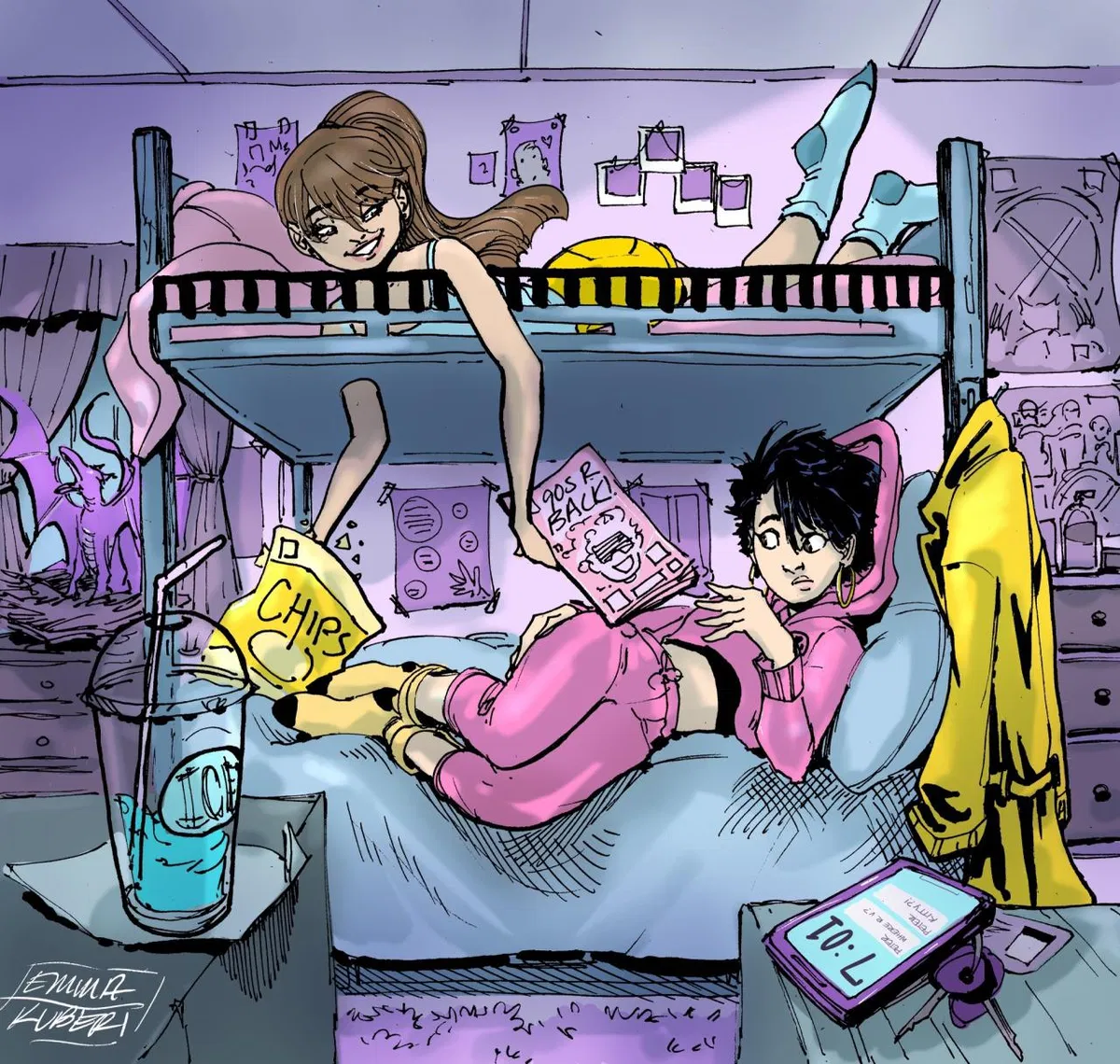 forced to share a room with Kitty Pryde and Jubilee