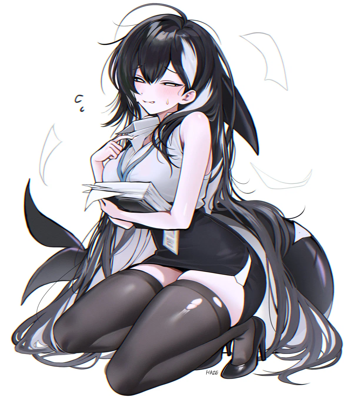 (UNFINISHED 3) Co-worker?? Shark girl