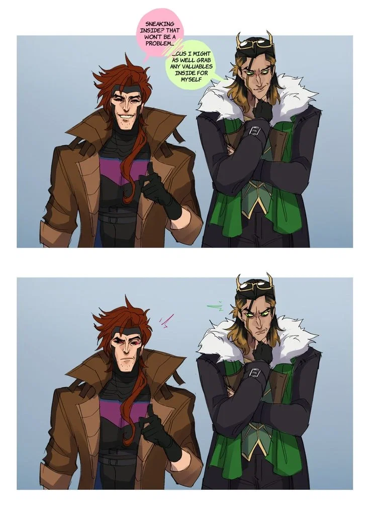 Loki Laufeyson & Remy LeBeau (Gambit)
