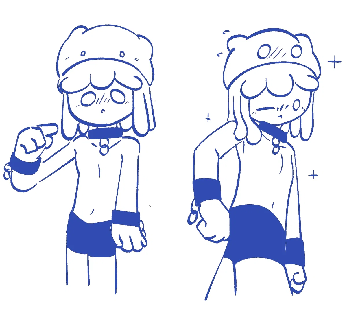 Kris, The 2D drawn digital femboy.