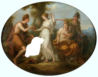 Athena, Aphrodite and Hera (The golden apple) 