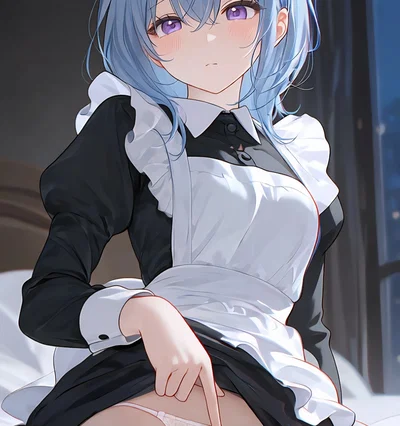 You walked into your maid's room at night
