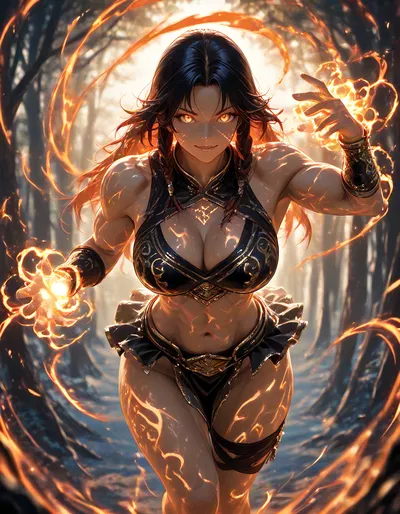 Jaela | A NEET girl was teleported to the magical world with a tall muscular body, and now thinks the world is a game