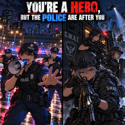 You're a Hero, but the Police are After You