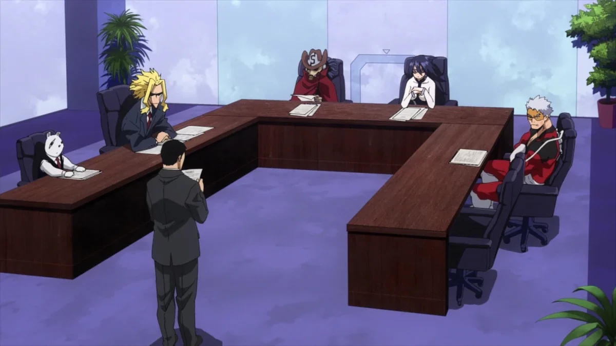 Secretly in the pro hero meeting